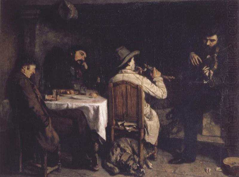 Gustave Courbet After Dinner at Ornans china oil painting image